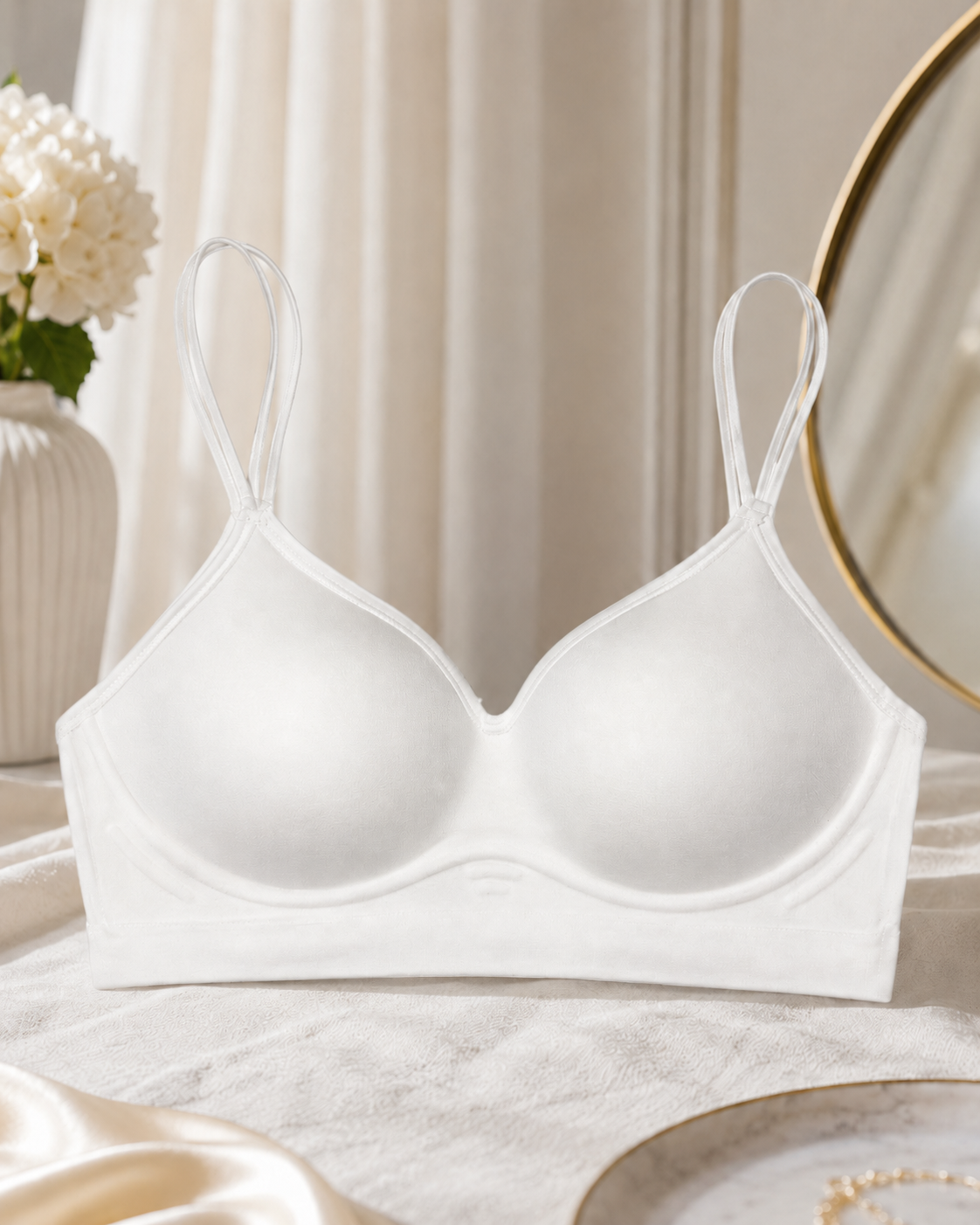 Karavya Cloud Ivory Contour Bra