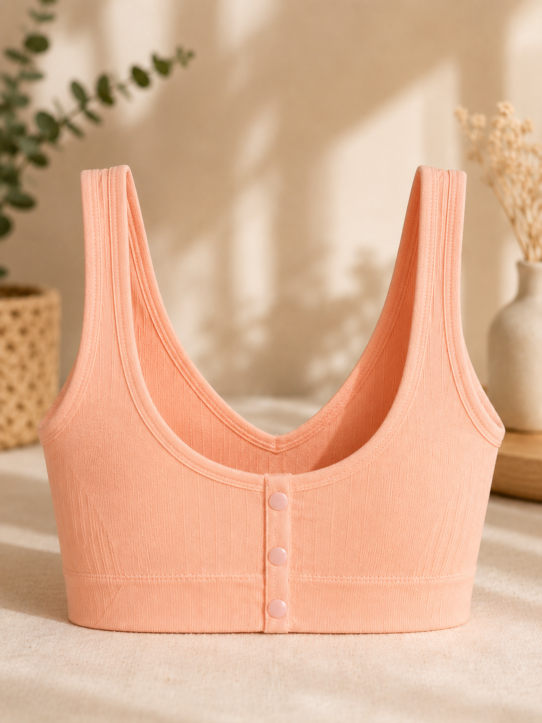 Karavya Peach Comfort Everyday Bra
