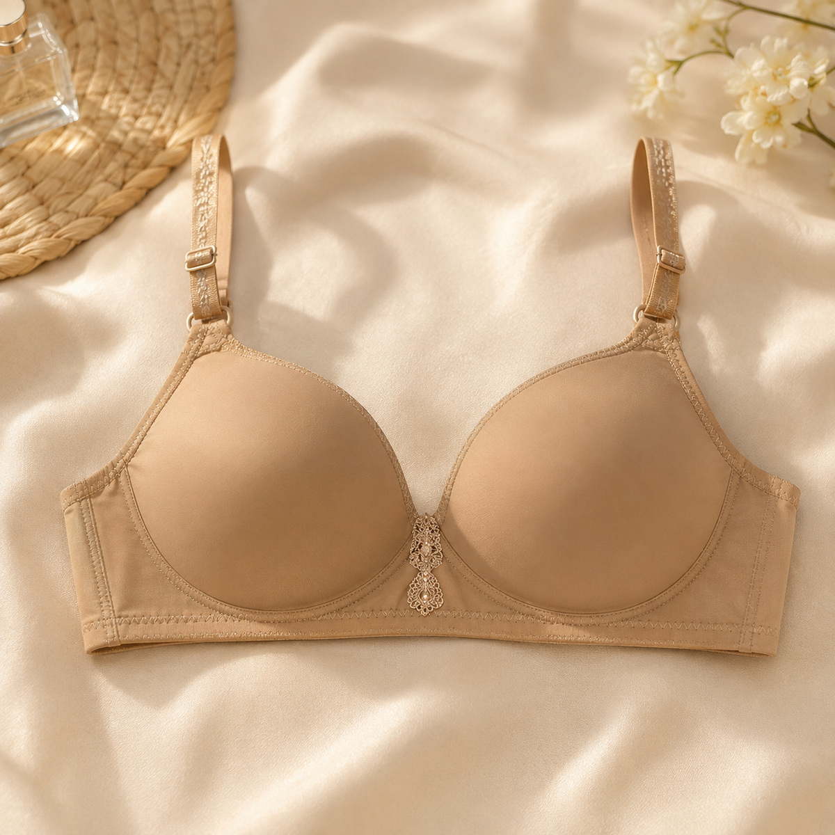 Karavya Sand Glow Smooth Padded Bra