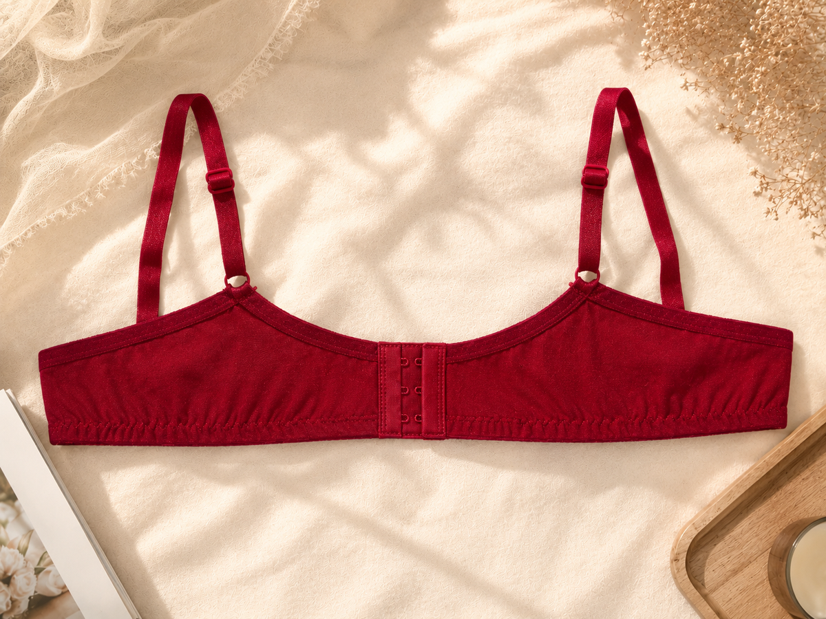 Karavya Ruby Desire Textured Lace Bra