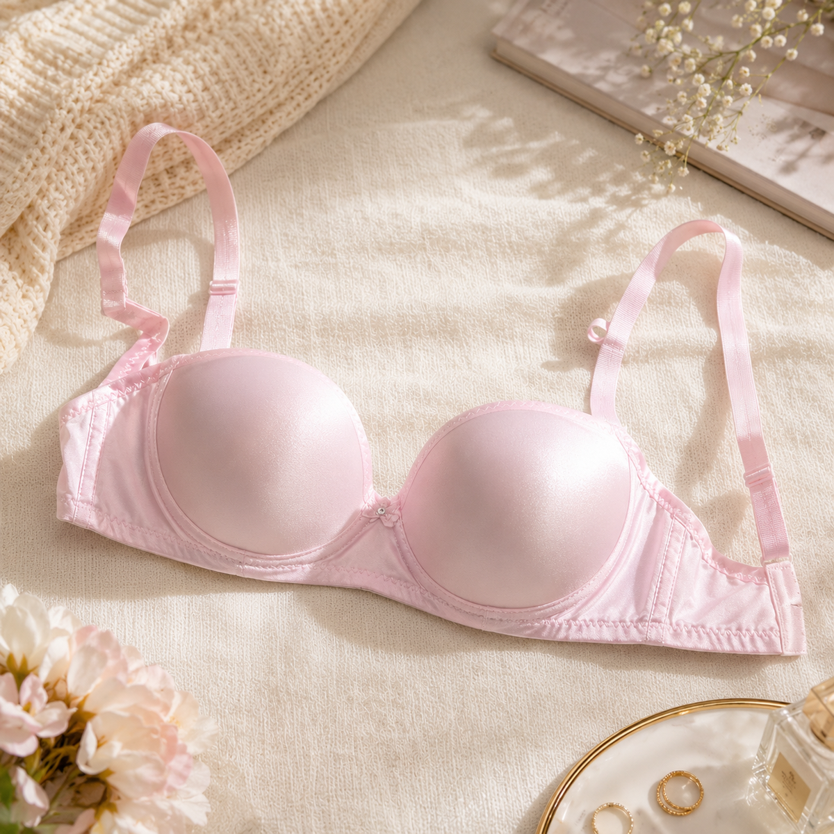 Karavya Blush Petal Smooth Bra