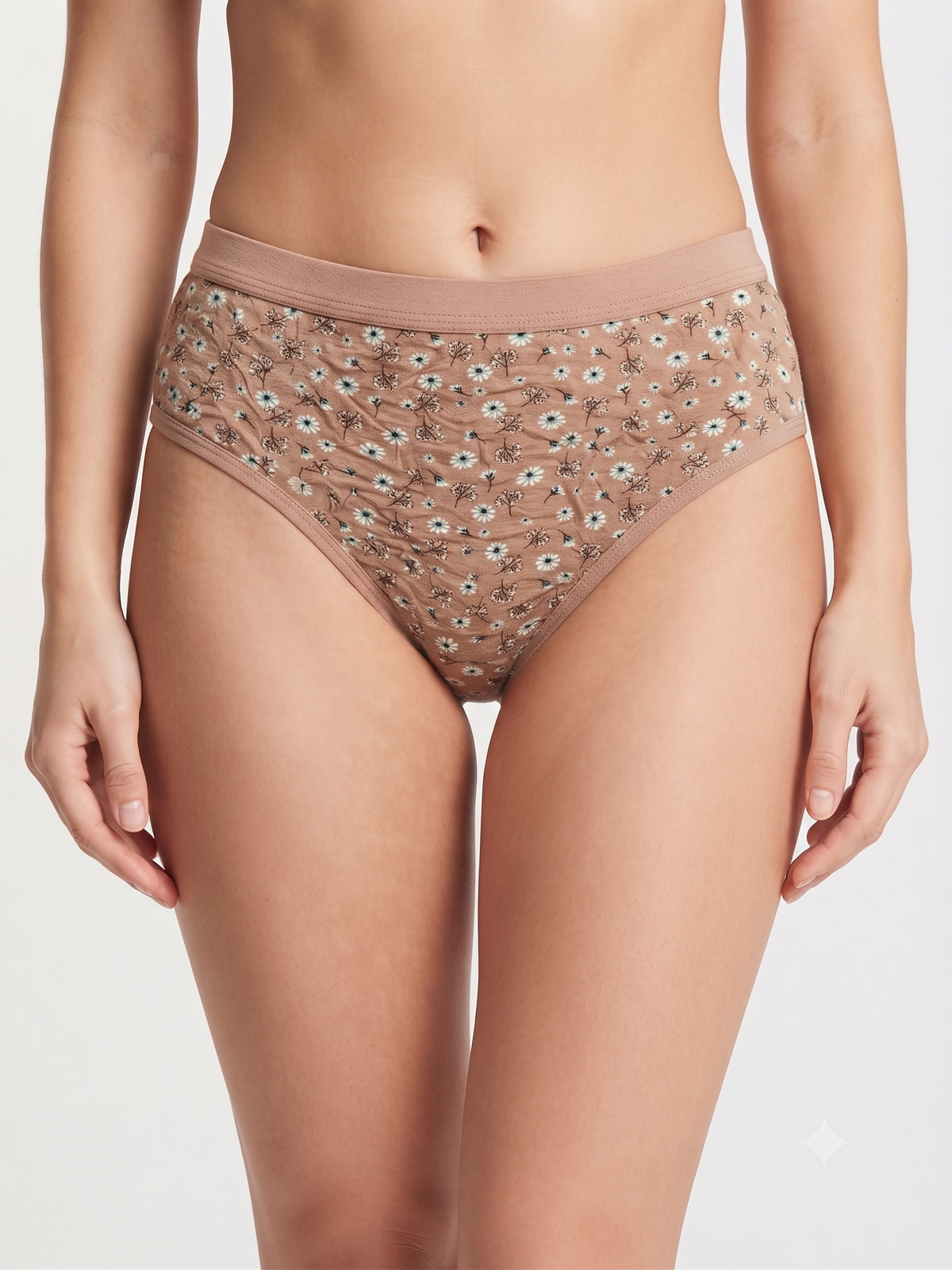 Karavya Beige Animal Print Panty for Women | Soft & Comfortable Everyday Innerwear
