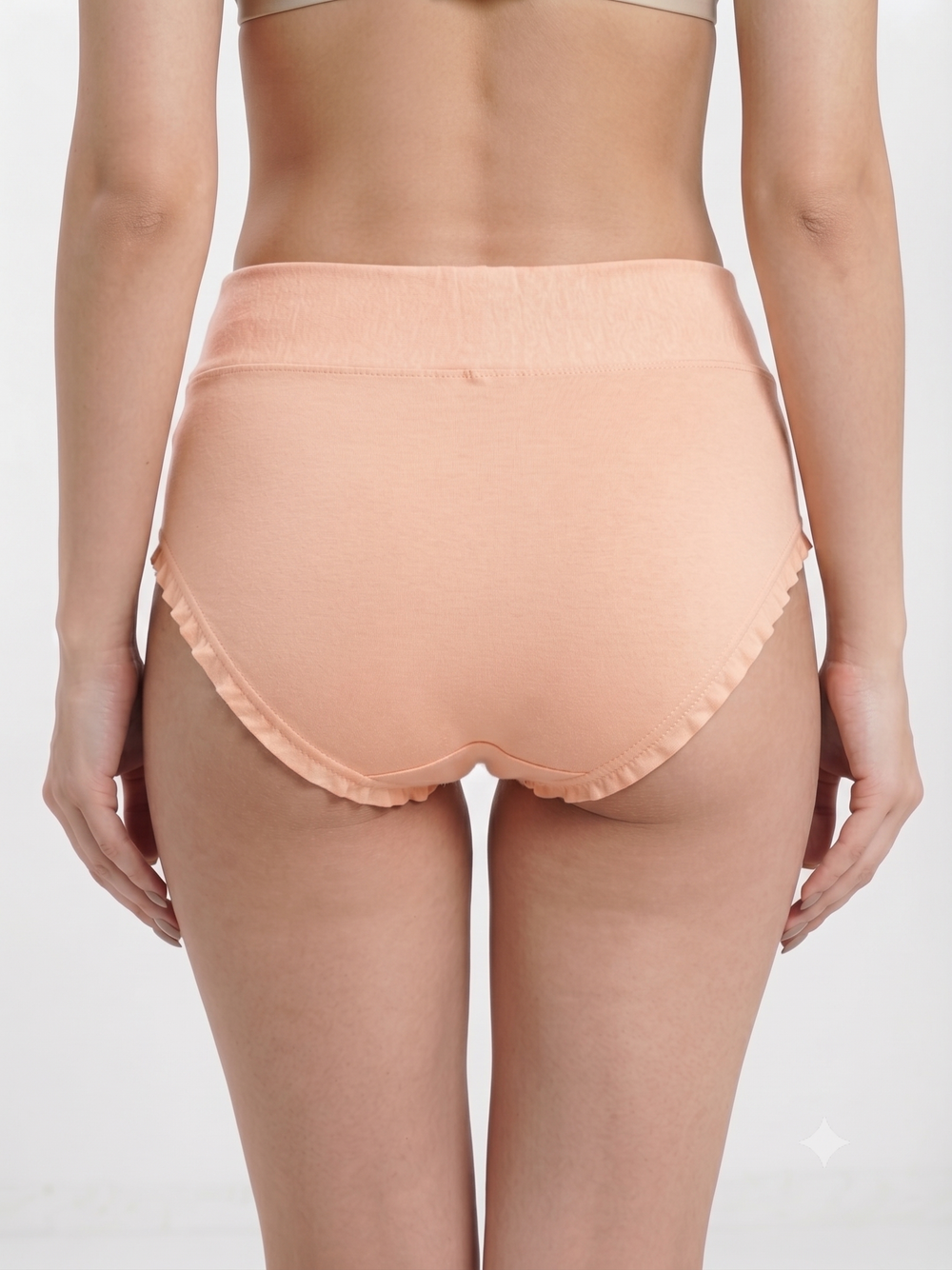 Karavya Peach Floral Printed Panty for Women | Soft & Comfortable Everyday Innerwear